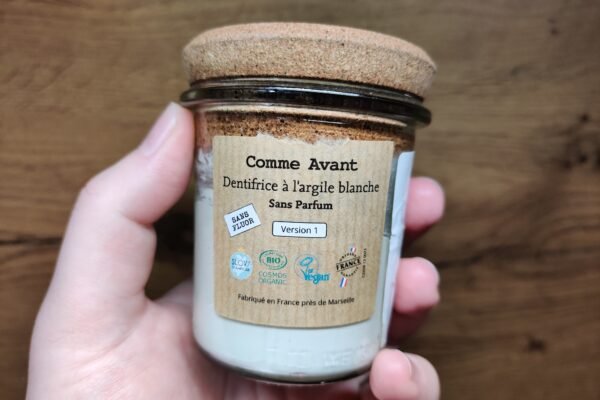 Comme Avant White Clay Toothpaste