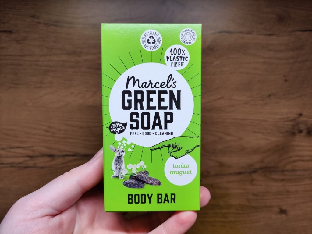 Marcel's Green Soap Body Bar Tonka & Muguet