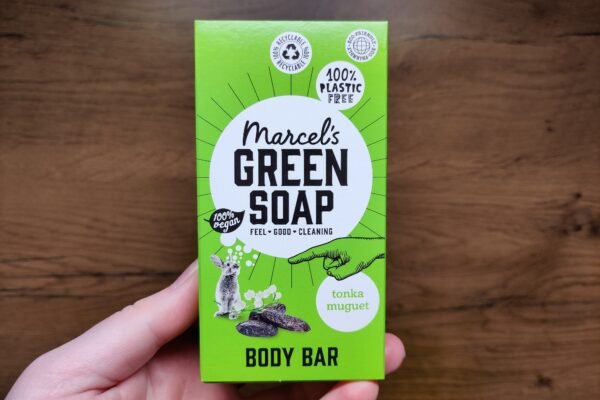 Marcel's Green Soap Body Bar Tonka & Muguet